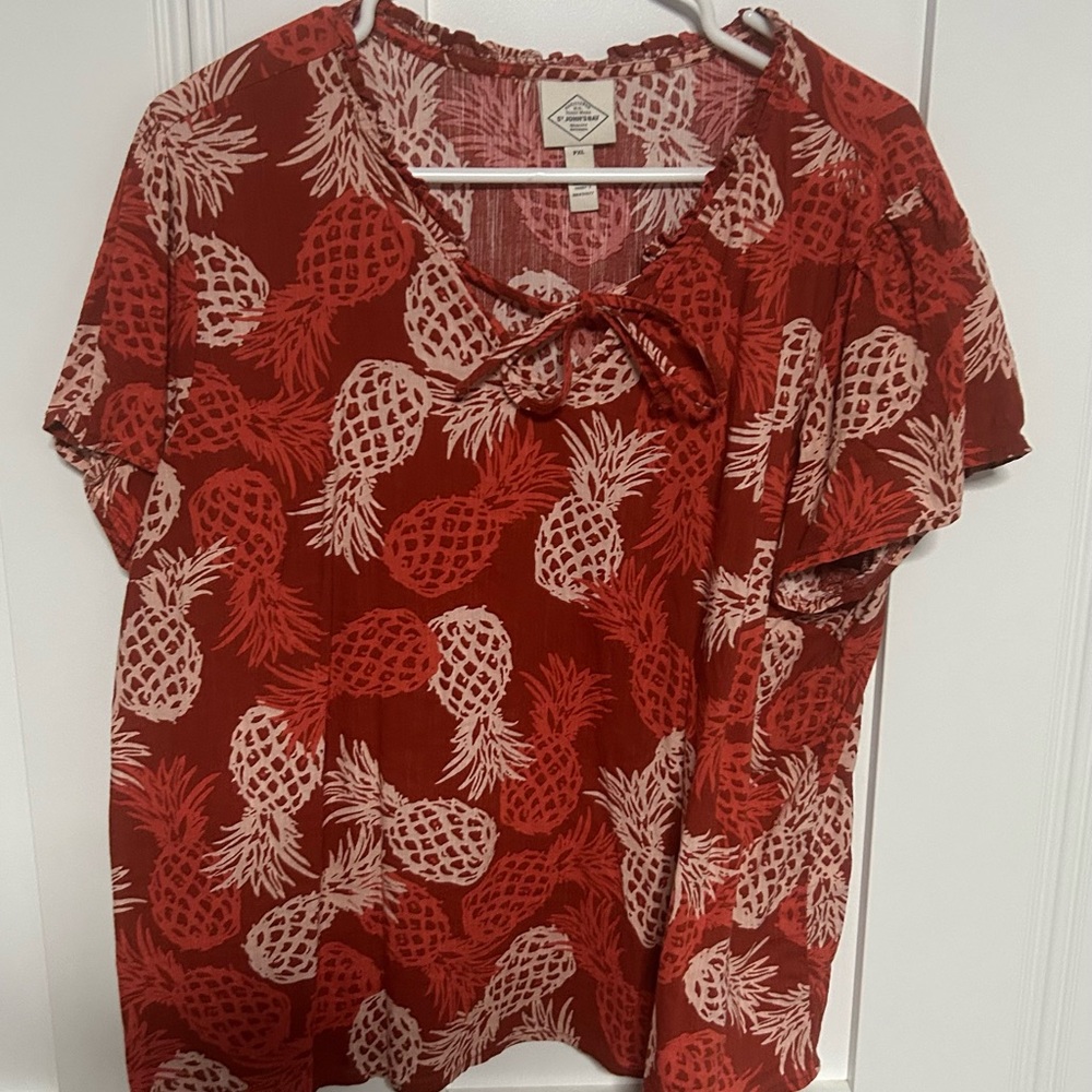 St John’s Bay  Pineapple Print Women's Top